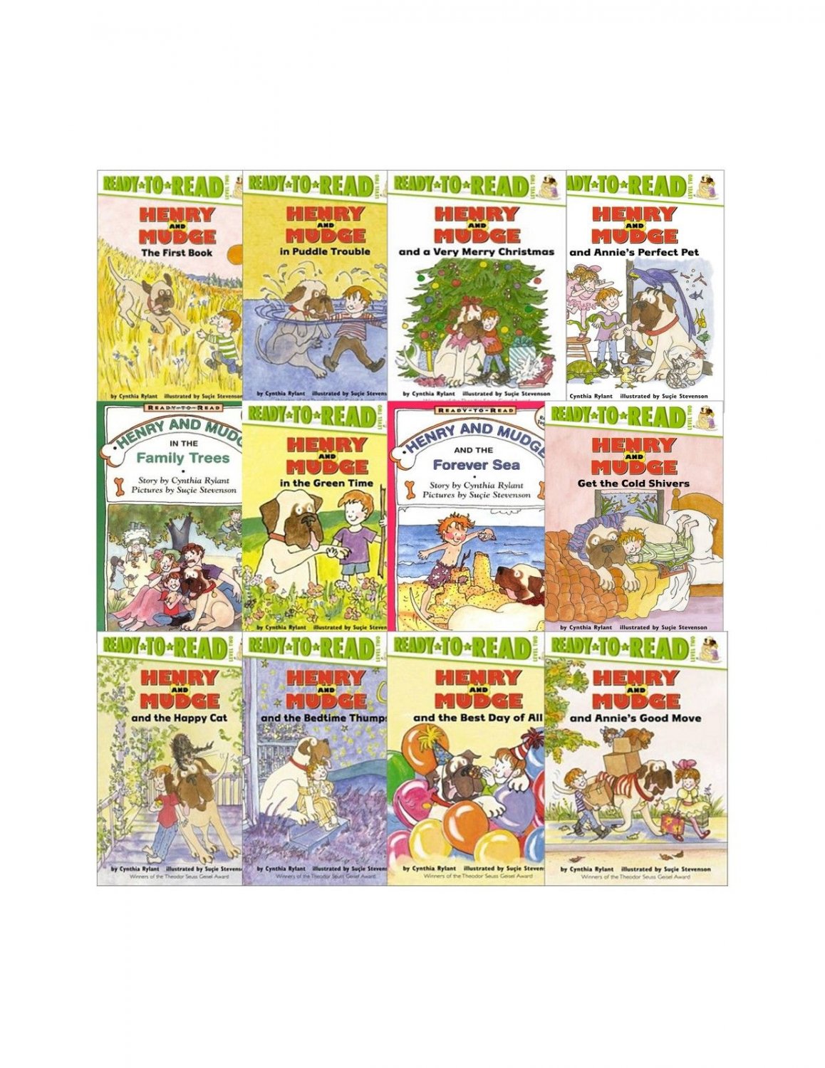 Henry and Mudge Collection Set of 12 Childrens Books Series By Cynthia ...