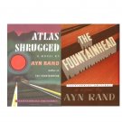 Atlas Shrugged and Fountainhead Centennial Edition 2 Book Adult Set By Ayn Rand!