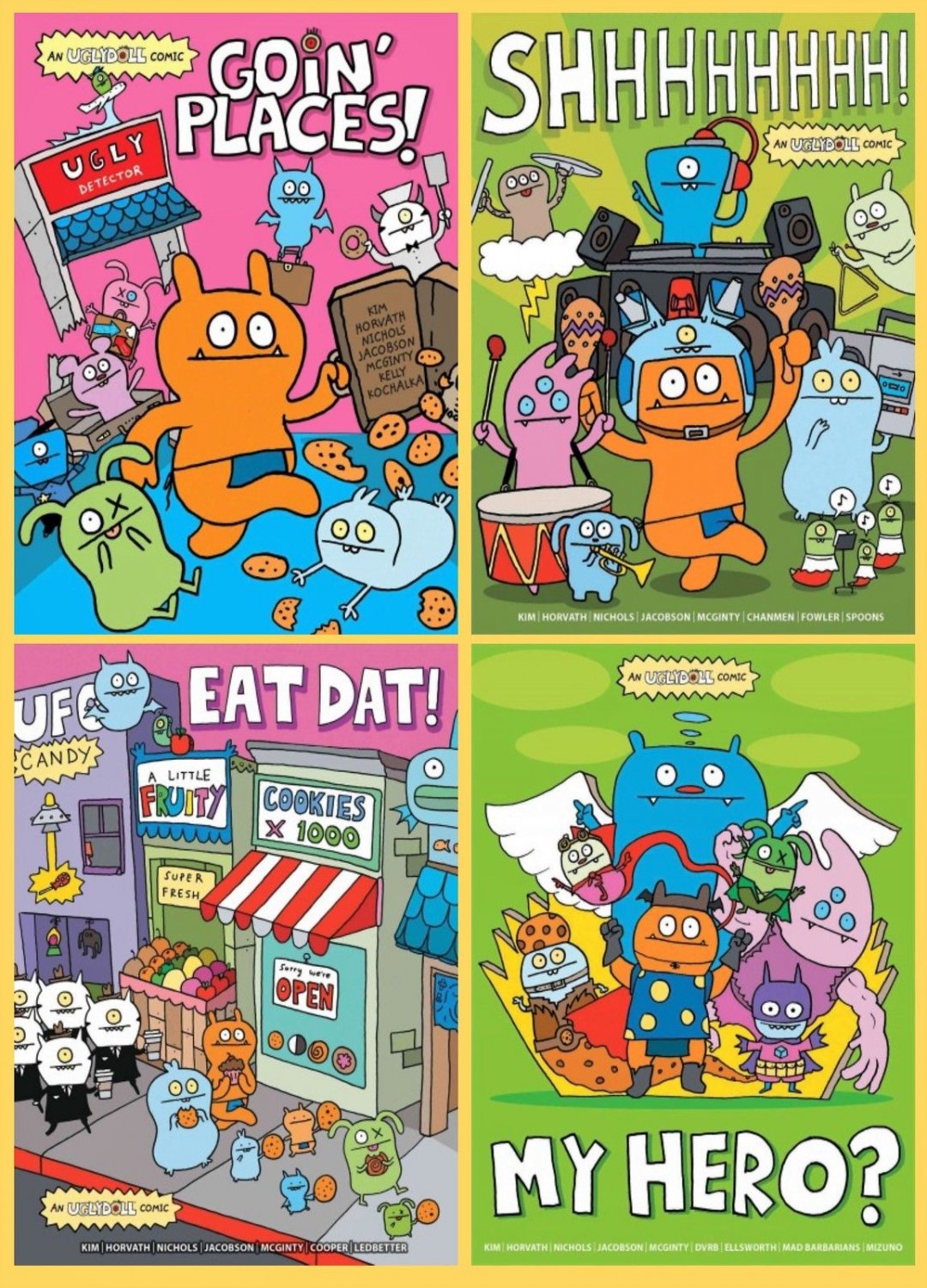 Uglydoll MANGA Series Collection Set Books 1-4 Paperback By Travis 