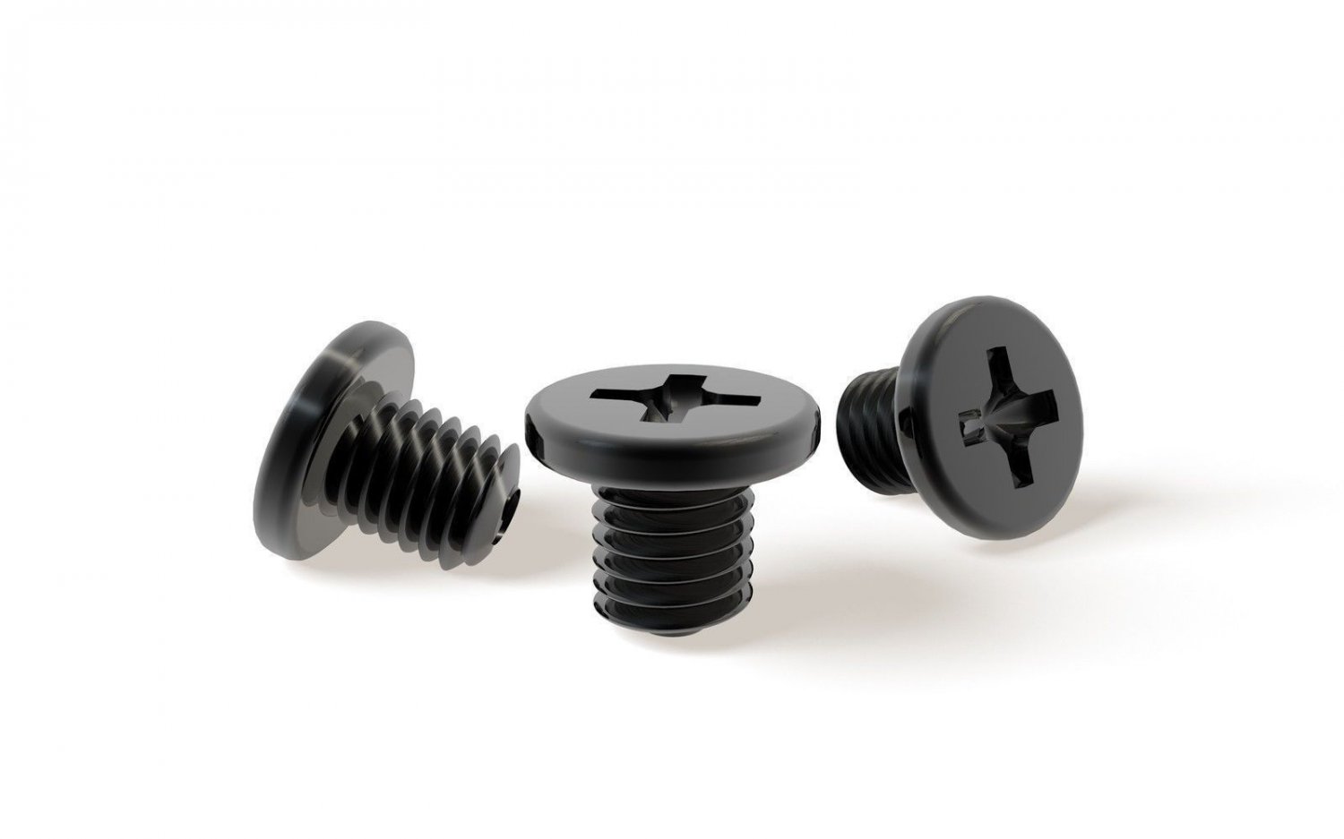 100x M2.5x3mm Black Zinc laptop Notebook Machine Screws screw Vite Vis