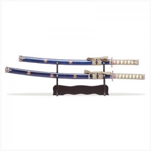 2PC SAMURAI SWORDS/SCABBARDS