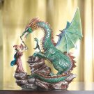 DRAGON & MERLIN W/CRYSTAL BALL