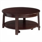WOOD ROUND COFFEE TABLE - 38'