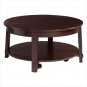 WOOD ROUND COFFEE TABLE - 38'