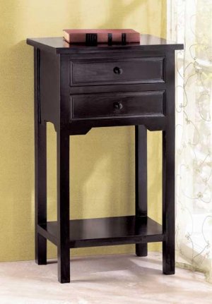 BLACK TELEPHONE TABLE
