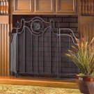 METAL MEDALLION FIREPLACE SCRN