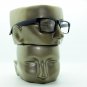 Reading Glasses TV News Reporter Bold Square Style Black Frame +1.75 Lens Power
