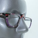 Black Frame Snowmen Dots ~ Arty Hand Painted Narrow Lens Reading Glasses +1.50