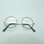 Wire Gold Frame Round Blank Lens Rock Star Fashion Eyewear Glasses Eyes on You!