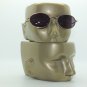 Reading Glasses Sun Reader Tinted +1.50 Oval Lens Gold Metal Frame Women's