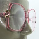 Big Glamour Statement Rose Pink Polished Frame Reading Glasses +1.00 Strength