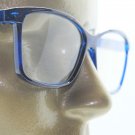 Reading Glasses Simple Large Square Frame Office Smart Sapphire Blue +1.75 Lens