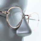 Rock Star Shiny Gold Metallic Oval Reading Petite Glasses +3.50 Lens Strength