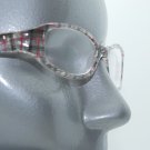 Reading Glasses +1.25 London City Plaid Check Narrow Frame