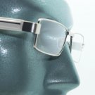 Reading Glasses Super Hi Tech Metro Metal Frame Jazz White Silver Detail +2.00