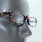 Snowman and Bells ~ Arty Hand Painted Narrow Lens Reading Glasses +1.50