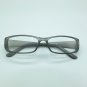Reading Glasses Sleek Rectangle Spring Hinge Frame Frosted Matte Gray +1.50
