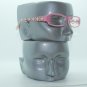 Classic Pink Check Rectangle Ladies Reading Glasses +2.00 Lens Strength