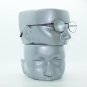 Petite Oval Black Metal Wire Frame Reading Glasses +1.00 Lens