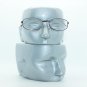 Petite Oval Black Metal Wire Frame Reading Glasses +1.00 Lens