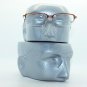 Reading Glasses Extra Wide Half Top Frame Metro Sleek Coffee Trim +3.00 Lens