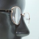 Reading Glasses Gold Lightweight Metal Oval Super Petite Frame +3.50 Lens