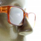 Reading Glasses Modernist Frosted Simple Tech Spring Hinge Frosted Amber +3.25