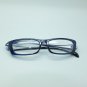 Reading Glasses Chunky Bold Full Rich Sapphire Blue Square Frame +2.50 Lens