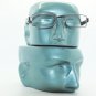 Reading Glasses Super Hi Tech Metro Metal Frame Jazz Shiny Gray Detail +2.25