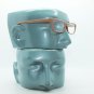 Eco Reading Glasses Wood Grain Effect Contemporary Low Rise Profile +1.00 Lens