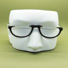 Half Eye Reading Glasses Black Poly Carbonate Semi-Rimless Frame Lens +1.50