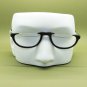 Half Eye Reading Glasses Black Poly Carbonate Semi-Rimless Frame Lens +1.50