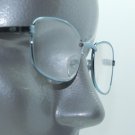 Electric Aqua Metal Frame Rectangle Reading Glasses +3.50 Lens Readers