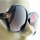 Big Bold Bifocal Sunglasses Readers Huge Runway Fashion Black Frame +2.75 Lens