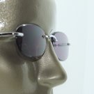 Reading Glasses Sun Reader Tinted +1.00 Lens Frameless Metal Trim
