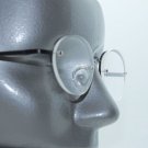 Semi Frameless Sweet and Petite Ebony Black Trim Reading Glasses +1.75