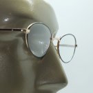 Black Gold Metal Small Oval Frame Reading Glasses +1.75 Lens Spring Hinge