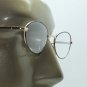 Black Gold Metal Small Oval Frame Reading Glasses +1.75 Lens Spring Hinge