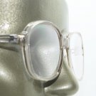 Large Lens Reading Glasses Acrylic Women's Classic Crystal Lt Gray Frame +3.50