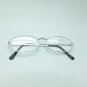 Reading Glasses Polished Silver Metal Simple Oval Frame +1.50 Lens
