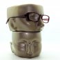 Reading Glasses Chunky Bold Full Burgundy Wine Glossy Square Frame +1.50 Lens
