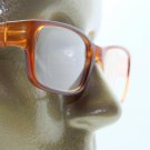 Reading Glasses Modernist Frosted Simple Tech Spring Hinge Frosted Amber +2.50
