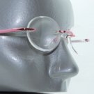 Frameless Invisible Lens Petite Frame Pink Reading Glasses +1.75 Spring Hinge