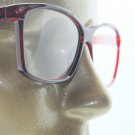 Reading Glasses Simple Large Square Frame Office Smart Burgundy Wine +1.50 Lens