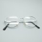 Classic Metal Rounded Frame Reading Glasses Silver Wire +2.75 Lens Strength