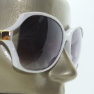 Hollywood White Large Frame +1.50 Tinted Bifocal Reading Glasses Sun Reader
