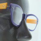 Reading Glasses Cat Eye Super Twisty Flexi Frame : Violet Yellow +2.75 Strength