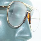 Aviator Traditional True Half Bifocal Reading Glasses +2.00 Tortoise Gold Frame
