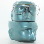 Aviator Traditional True Half Bifocal Reading Glasses +2.00 Tortoise Gold Frame