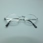 Reading Glasses Silver Metal Pretty Oval Frame +1.25 Lens